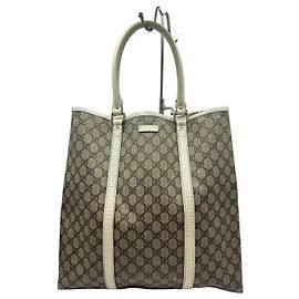 Gucci GG Canvas Web Sherry Line Sac Cabas Marron Beige
