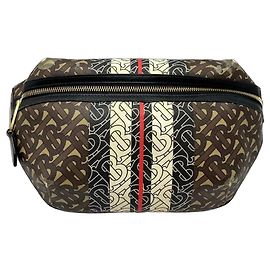 Burberry Sac Banane E-canvas TB Monogramme Marron Monogramme