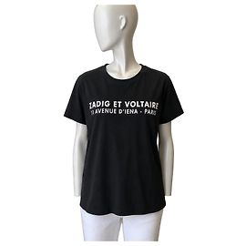 T-shirt Zadig & Voltaire nera '11 Avenue d'Iéna' Nero