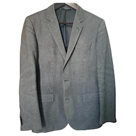 Hugo Boss Blazer de Algodón Gris Gris