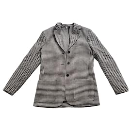 The Kooples Houndstooth Blazer Black White
