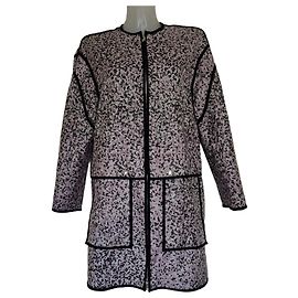 Giacca Kenzo in jacquard viola e nero Nero Bianco Porpora