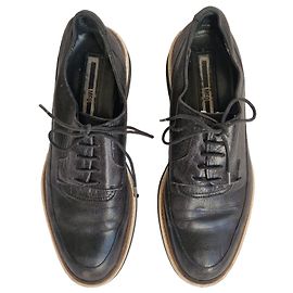 Autre Marque McQ Alexander McQueen Richelieus en cuir noir Noir