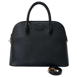 Hermès Hermes Vintage Bolide 35 Handbag Black
