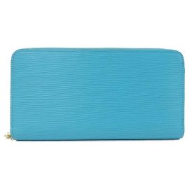 Louis Vuitton Epi Zippy Wallet Blue