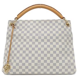 Bolsa de Ombro Louis Vuitton Damier Azur Artsy MM Azul