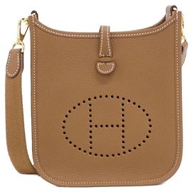 Hermès Bolsa de Ombro Hermes Evelyne Amazon Marrom