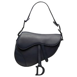 Bolsa Saddle Dior em pele de vitelo ultra mate azul Azul Azul escuro