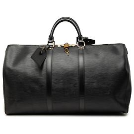 Louis Vuitton Black Epi Keepall 50 Black