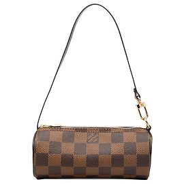 Louis Vuitton Brown Damier Ebene Papillon Pochette Marron