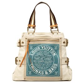 Louis Vuitton Beige Cruise Line Globe Shopper Tote MM Beige