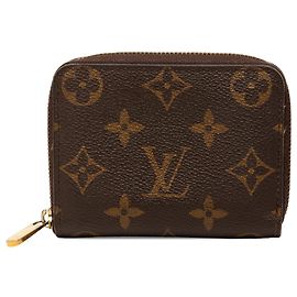 Portamonete Zippy Monogram Marrone Louis Vuitton Marrone