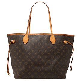 Louis Vuitton Brown Monogram Neverfull MM Marrom