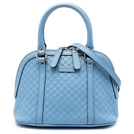 Sac Dome Mini Microguccissima Bleu Gucci Bleu Bleu clair