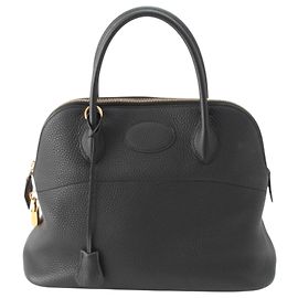 Hermès Black Clemence Bolide 31 Preto