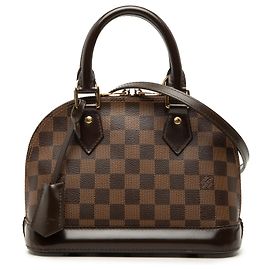 Louis Vuitton Brown Damier Ebene Alma BB Marron