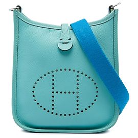 Hermès Blue Epsom Evelyne I 16 Amazone Azul Turquesa