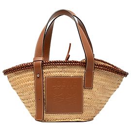 Panier cabas Anagram Small en raphia beige LOEWE Beige