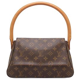 Louis Vuitton Brown Monogram Mini Looping Marron