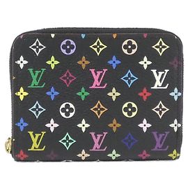 Portamonete Zippy Multicolor Louis Vuitton Nero Porpora