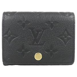 Louis Vuitton Monogram Empreinte Visitenkartenetui Schwarz
