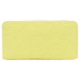 Louis Vuitton Monogram Empreinte Zippy Wallet Yellow