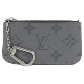 Louis Vuitton Monogram Eclipse Reverse Coin Case Nero Grigio