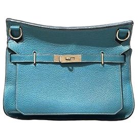 Hermès Jypsiere 28 Borsa a Tracolla in Pelle Togo Blu