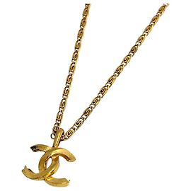 Collar Chanel chapado en oro Dorado