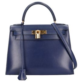 Hermès Borsa a tracolla Hermes Kelly 28 Blu Blu navy