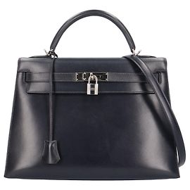 Hermès Borsa a tracolla Hermes Kelly 32 Blu Blu navy