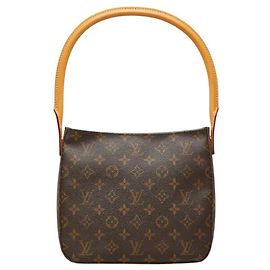 Borsa a tracolla Louis Vuitton Monogram Looping MM Marrone