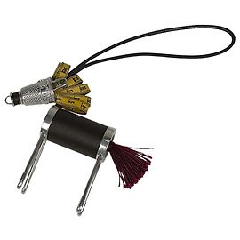Charm per borsa Cavallo Christian Dior Marrone Argento