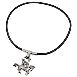 Hermès Collana Hermes Pegasus Cadena Choker Argento