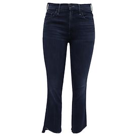Vaqueros cortos Mother Frayed en algodón azul Azul