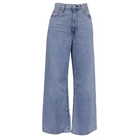 Jeans Levi's taille haute jambe large en coton bleu Bleu