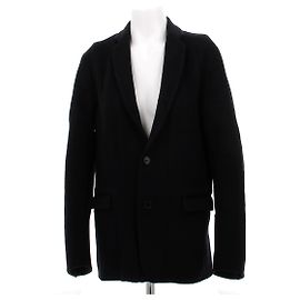 Dior Marineblauer Kaschmir-Jacke, graues Innenfutter Marineblau