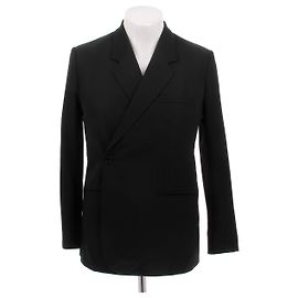 Dior Schwarzer zweireihiger Blazer Schwarz