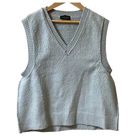 Autre Marque Roberto Collina V-Ausschnitt Weste Braun