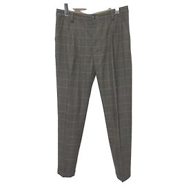 Autre Marque AULA AILA Check Tapered Pants Brown