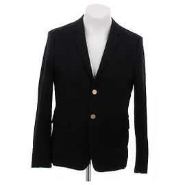 Prada Blazer blu navy con bottoni dorati Blu navy