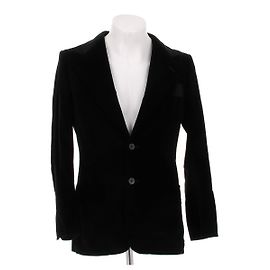 Yves Saint Laurent Schwarze Samtjacke Schwarz