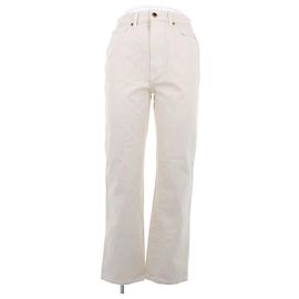 Vaqueros Khaite Abigail Beige de Algodón Talla 27 Beige
