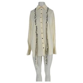 Autre Marque Camisa semitransparente Beige