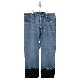 Dior Pantalones de denim canage de algodón azul Azul