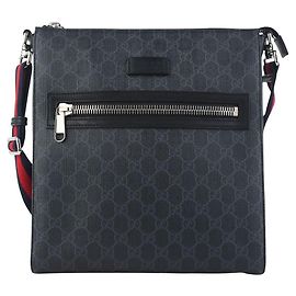 Gucci Borsa a tracolla Messenger GG Supreme Nera Nero