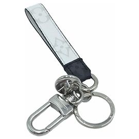 Louis Vuitton Slim Dragonne Monogram Key Holder Bag Charm White Bianco