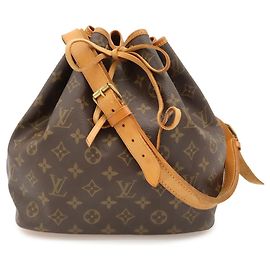 Sac à épaule Louis Vuitton Monogram Petit Noé Marron