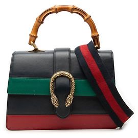 Borsa Gucci Bamboo Dionysus Rosso Verde Blu navy