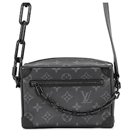 Louis Vuitton Monogram Eclipse Mini Soft Trunk Shoulder Bag Black